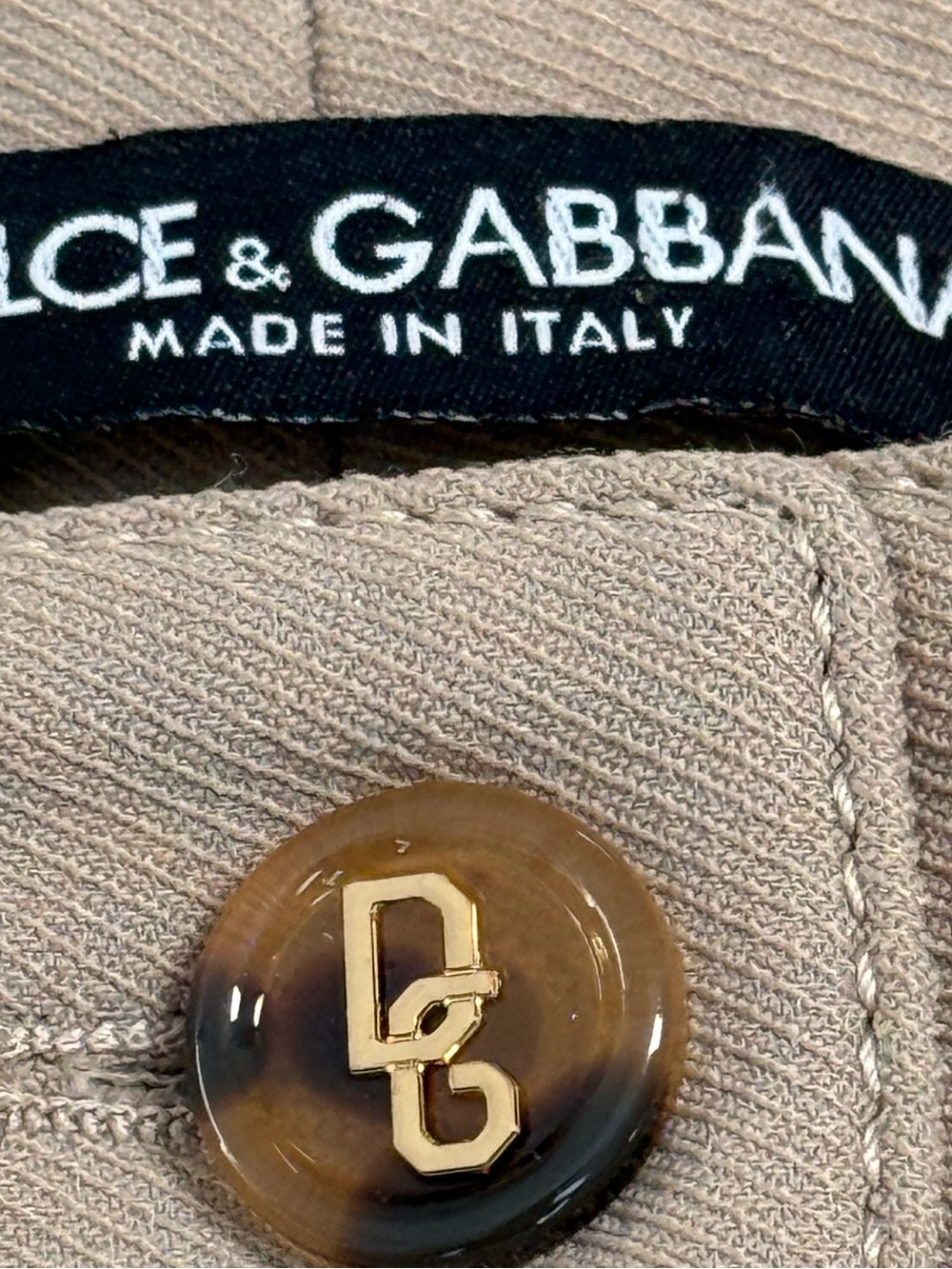 Dolce & Gabbana Riding Pants Equestrian Beige Tan Stretch Cropped size 46 - Picture 4 of 13